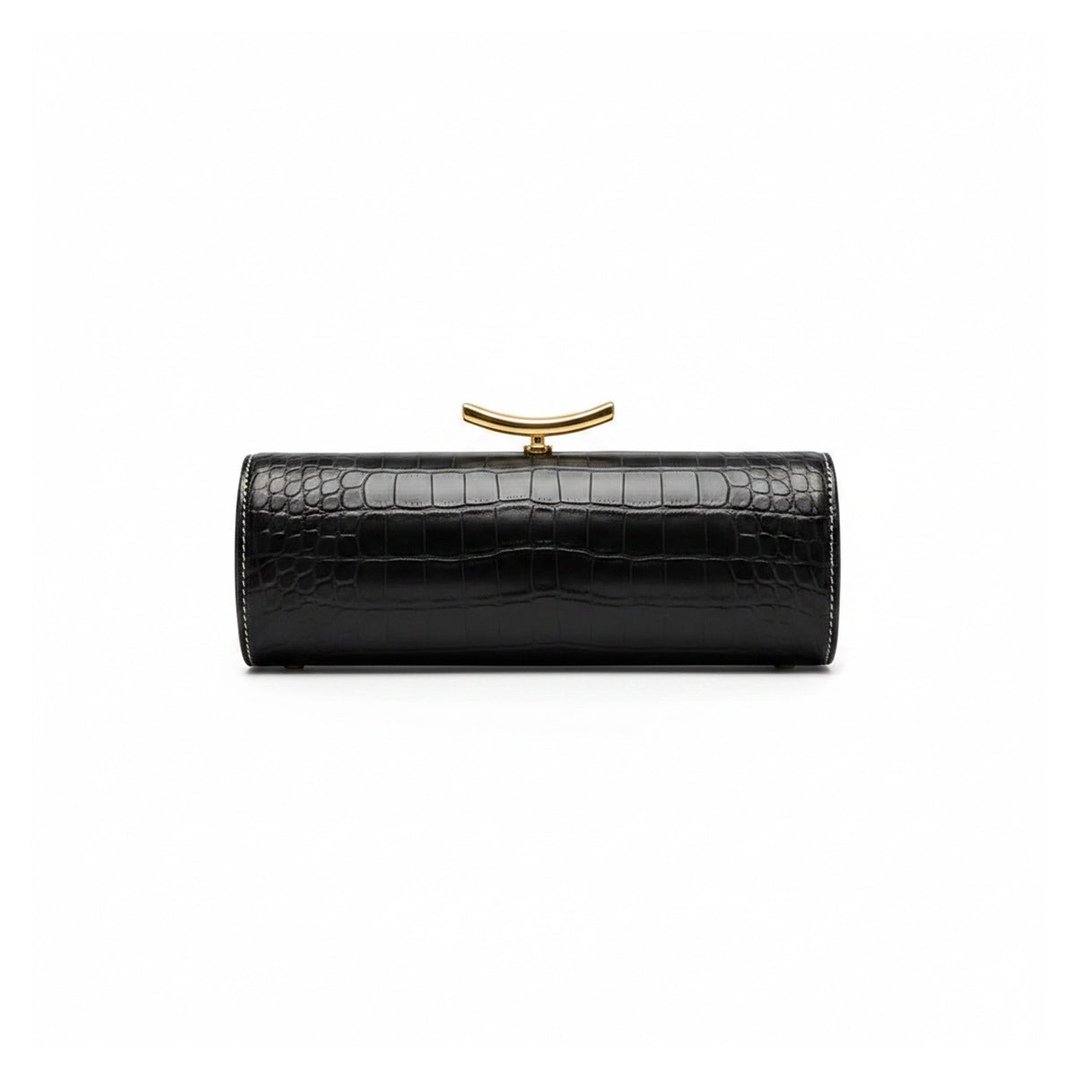 Clutch Baguette Croco color Negro - CURADA
