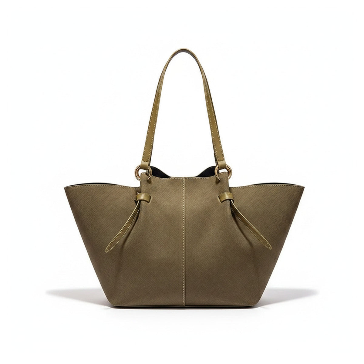 Tote Suede Oliva color Oliva - CURADA